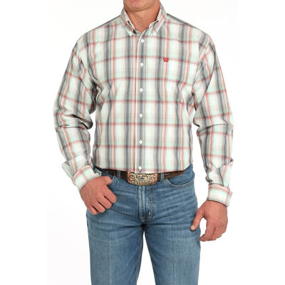 Cinch Mens Plaid Western Shirt Multicolor