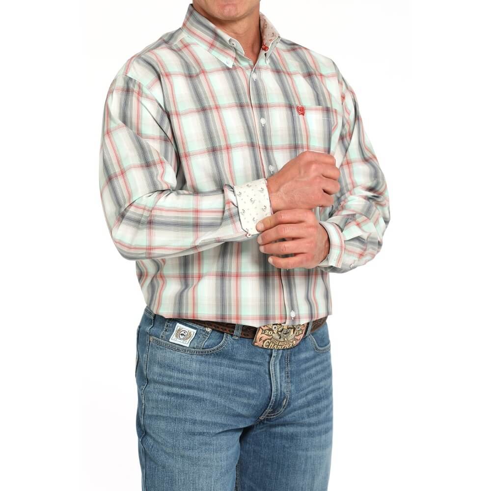 Cinch Mens Plaid Western Shirt Multicolor