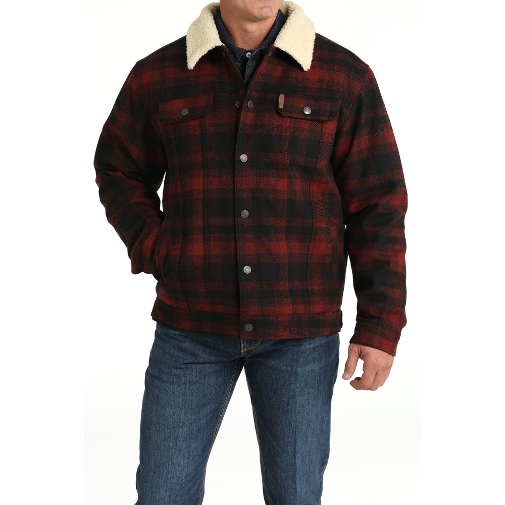 Cinch Mens Plaid Wooly Trucker Jacket