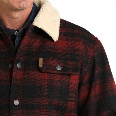 Cinch Mens Plaid Wooly Trucker Jacket