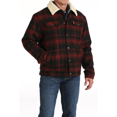 Cinch Mens Plaid Wooly Trucker Jacket