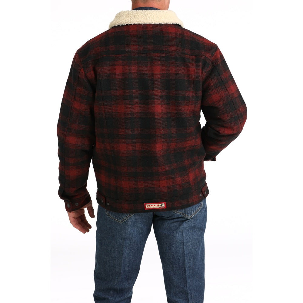 Cinch Mens Plaid Wooly Trucker Jacket