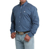 Cinch Mens Printed Shirt Royal Blue - MTW1106120-ROY