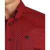 Cinch Mens Red Button Down Shirt 