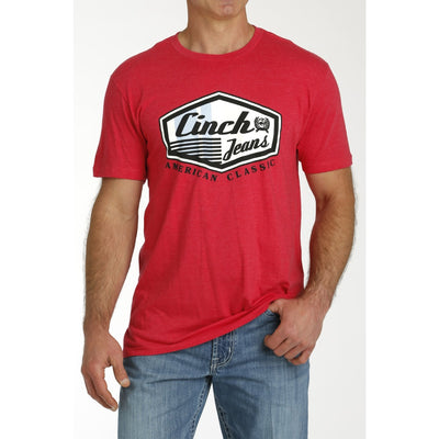 Cinch Mens Red Graphic T-Shirt