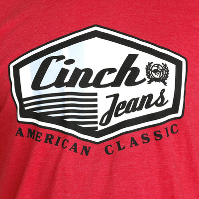 Cinch Mens Red Graphic T-Shirt