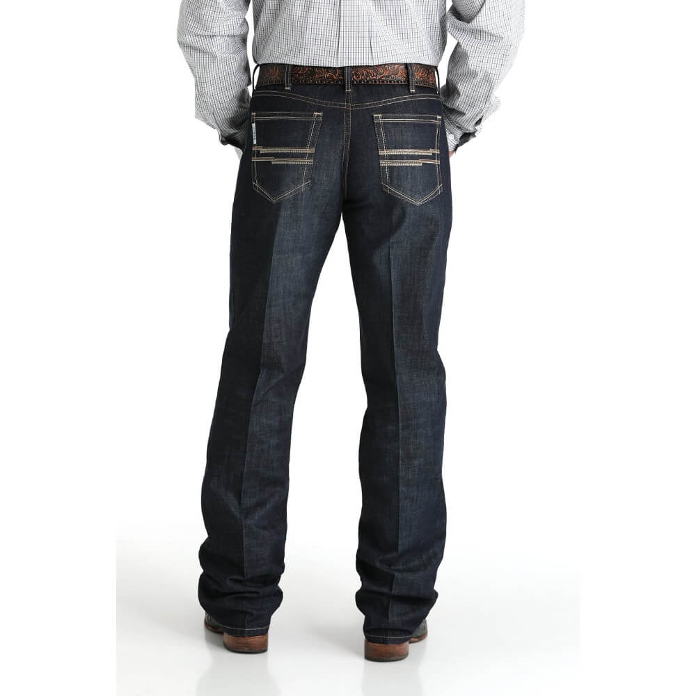 Cinch Mens Relaxed Fit White Label Jeans Dark Stonewash - MB92834057-IND