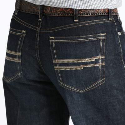 Cinch Mens Relaxed Fit White Label Jeans Dark Stonewash - MB92834057-IND
