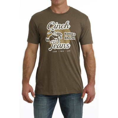 Cinch Mens Rodeo Brown T-Shirt