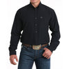 Cinch Mens Solid Arenaflex Western Shirt Black - MTW1862039-BLK