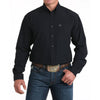Cinch Mens Solid Arenaflex Western Shirt Black - MTW1862039-BLK