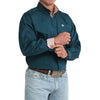 Cinch Mens Solid Button Down Shirt Dark Teal - MTW1106106-TEA