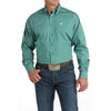 Cinch Mens Solid Green Western Shirt