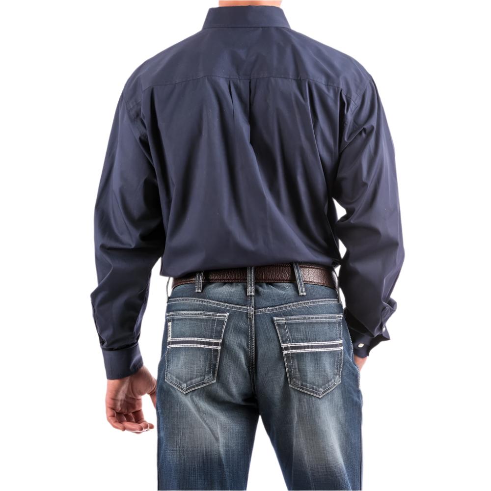 Cinch Mens Solid Navy Shirt 