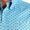 Cinch Mens Stretch Classic Fit Button-Down Western Shirt Blue - MTW1106007-BLU
