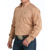 Cinch Mens Stretch Classic Fit Western Shirt Brown - MTW1105980-BRN