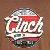Cinch Mens Tried and True T-Shirt Brown Heather