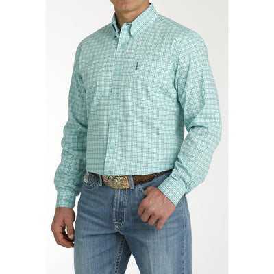Cinch Mens Turquoise Modern Fit Shirt