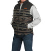 Cinch Mens Aztec Reversible Zip Vest