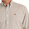 Cinch Mens White Plaid Western Shirt