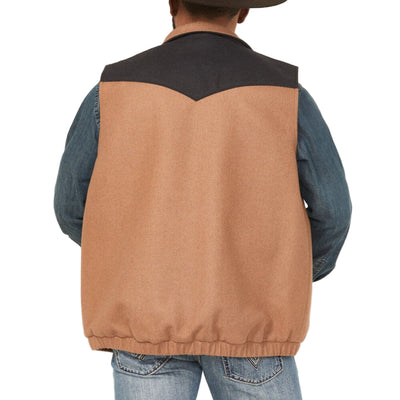 Cinch Mens Wooly Concealed Carry Vest Brown