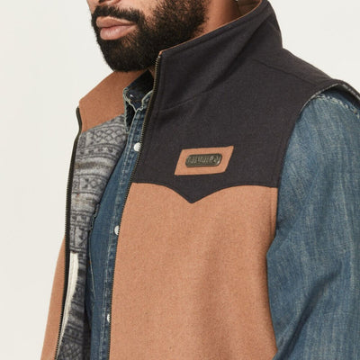 Cinch Mens Wooly Concealed Carry Vest Brown