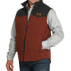 Cinch Mens Aztec Reversible Zip Vest Brown - MWV1576005-BRN