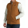 Cinch Mens Canvas Quilted Polyfill Lined Vest Brown - MWV1927002-BRN