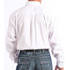 Cinch Mens Long Sleeve Button Down Solid Western Shirt White - MT10320020-WHT