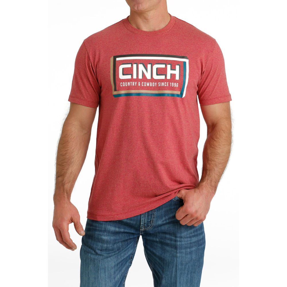 Cinch Mens Red Country & Cowboy T-Shirt