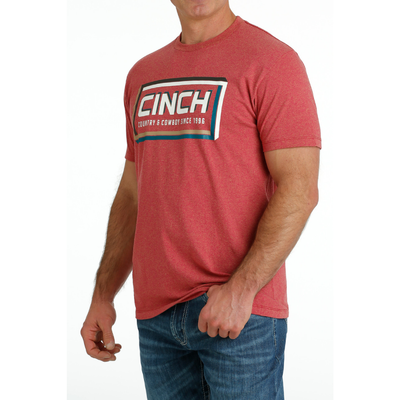 Cinch Mens Red Country & Cowboy T-Shirt
