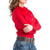 Cinch Womens Solid Western Shirt - MSW9164032-RED