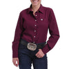 Cinch Womens Burgundy Button Down Shirt - MSW9164030-BUR