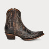 Circle G Corral Womens Black & Brown Zipper Western Boots - L5917