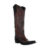 Circle G Corral Womens Bronze Inlay Embroidered Western Boots Brown - L6085