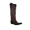 Circle G Corral Womens Bronze Inlay Embroidered Western Boots Brown - L6085