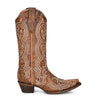 Circle G Corral Womens Sequin Embroidery Cowboy Boots Brown - L5893