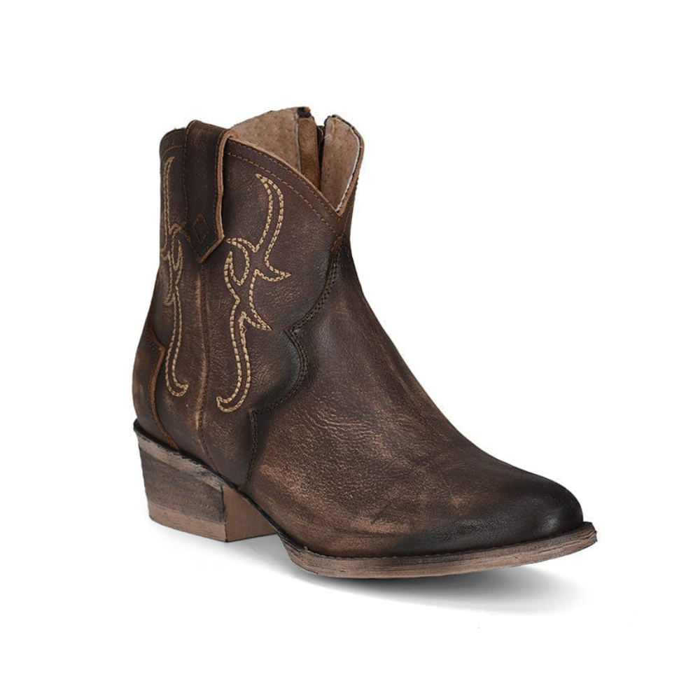 Circle G Womens Tobacco Embroidery Boots - Q5161