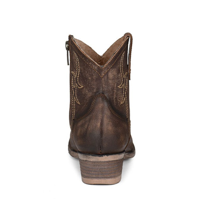 Circle G Womens Tobacco Embroidery Boots - Q5161