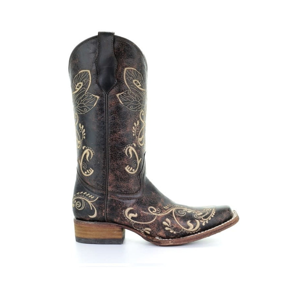 Corral Circle G Womens Distressed Brown Western Boots - L5079