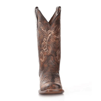Corral Circle G Womens Distressed Brown Western Boots - L5079