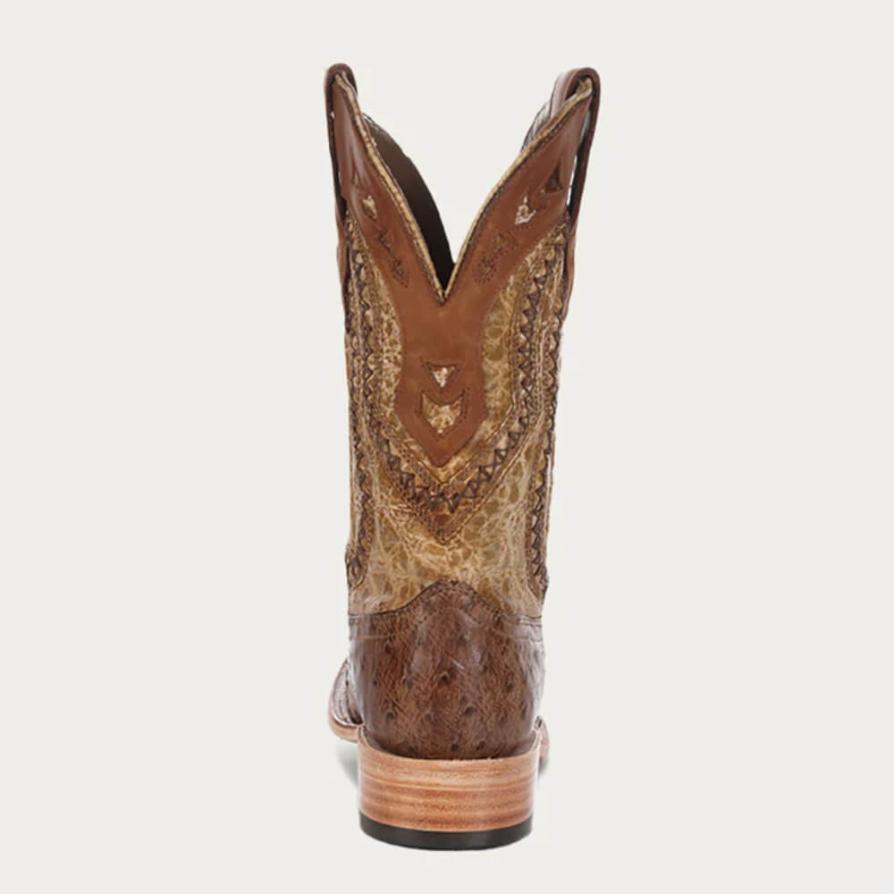 Corral Mens Ostrich Square Toe Cowboy Boots