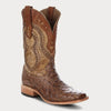 Corral Mens Ostrich Square Toe Cowboy Boots Brown - A4008