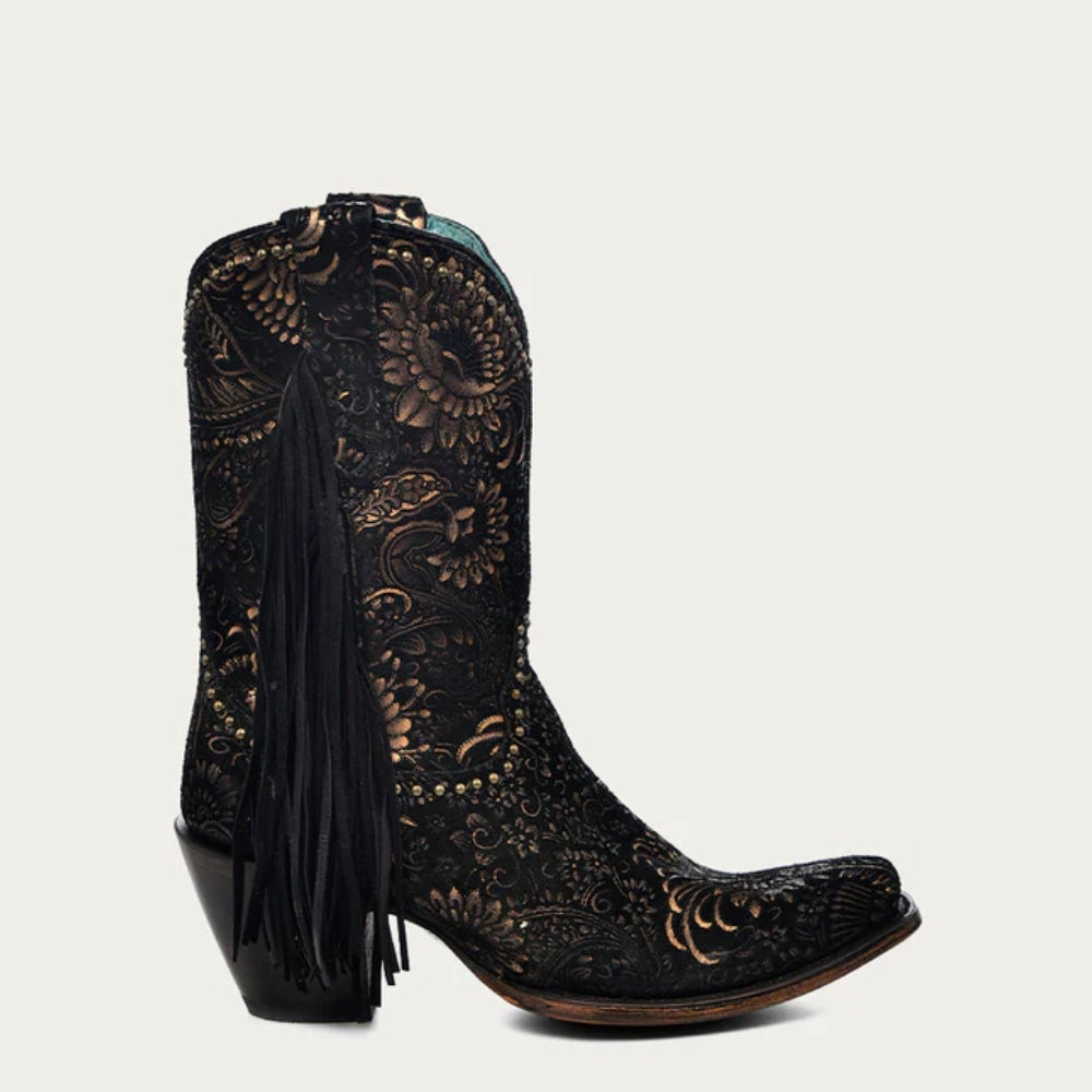 Corral Womens Black Suede Western Boots - A4492