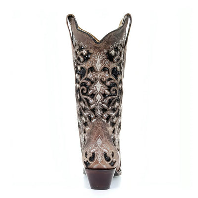 Corral Womens Floral Embroidered Boots