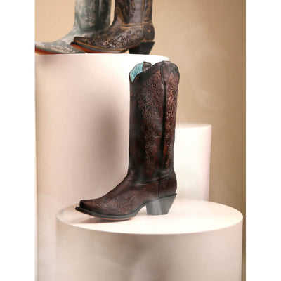 Corral Womens Western Floral Embroidery Cowboy Boots