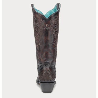 Corral Womens Western Floral Embroidery Cowboy Boots