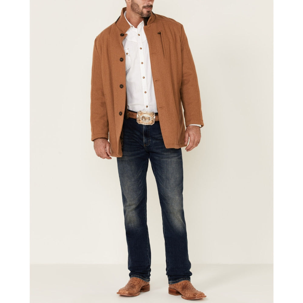 Cripple Creek Mens Camel Wool Coat