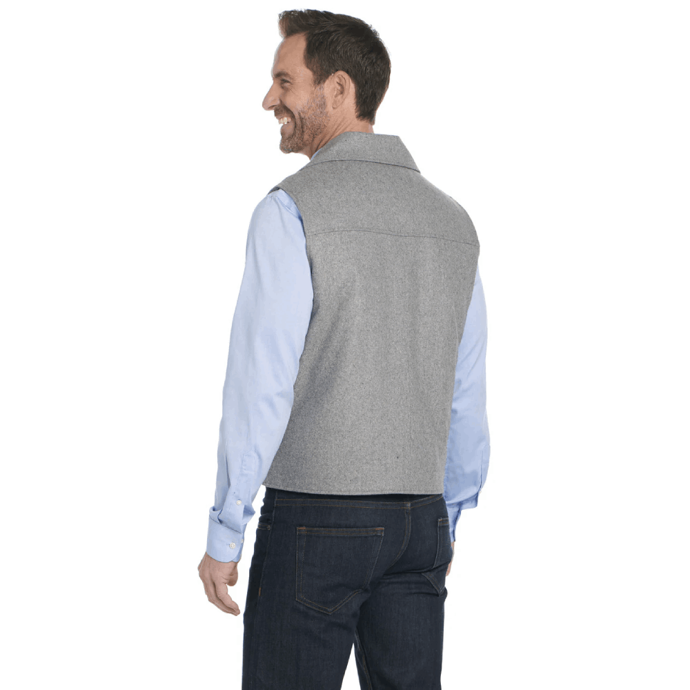 Cripple Creek Mens Concealed Carry Melton Vest Grey