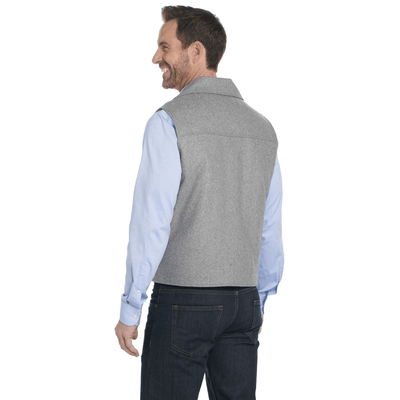 Cripple Creek Mens Concealed Carry Melton Vest Grey